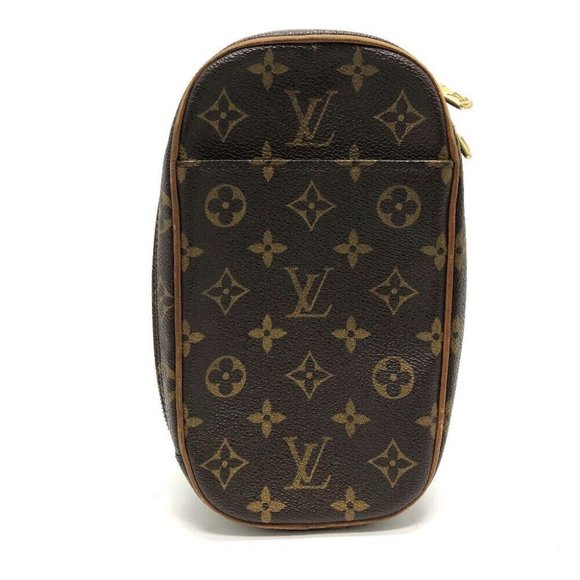 Authentic LOUIS VUITTON M51870 Monogram Pochette Gange Bag Shoulder Bag Monogram - Picture 1 of 14